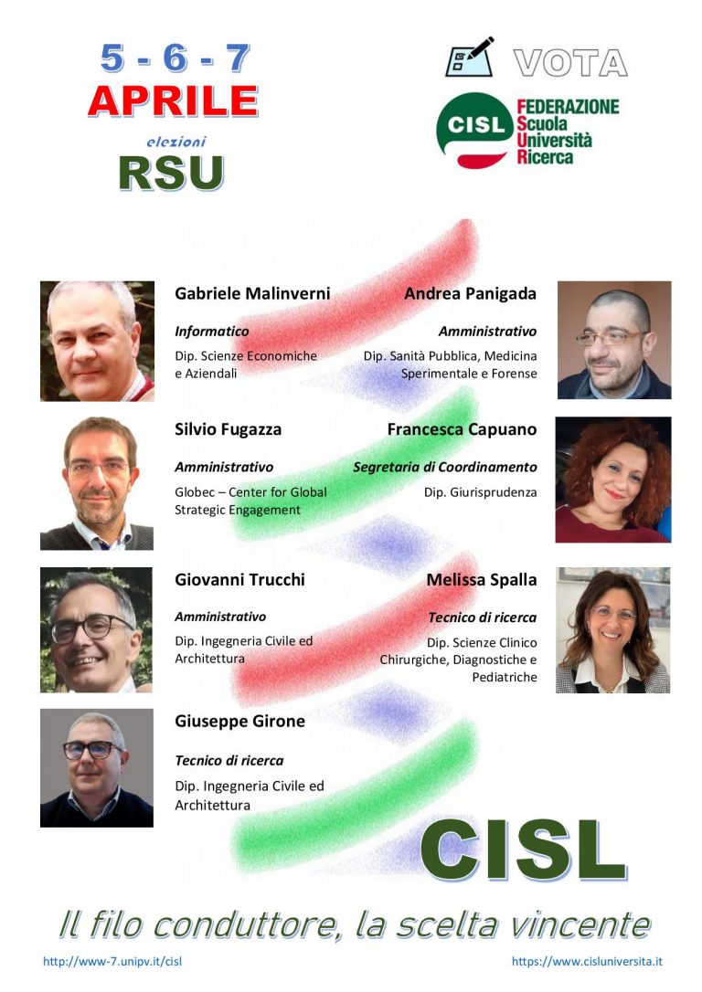 Elezioni RSU Si Vota Il 5 6 E 7 Aprile 2022 Federazione CISL